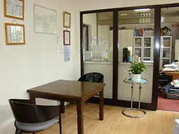 スタッフルームの一角