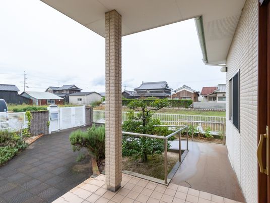 居室のバルコニーからの眺め