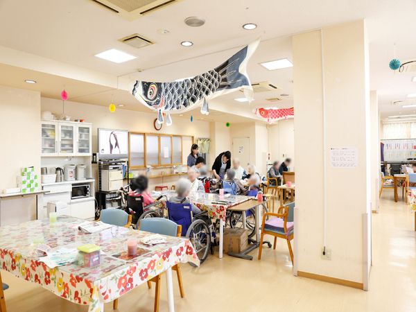 明るい共有スペース