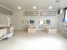 整備された明るい浴室