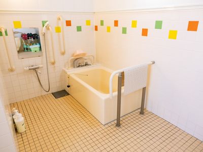 安全な設計の浴室