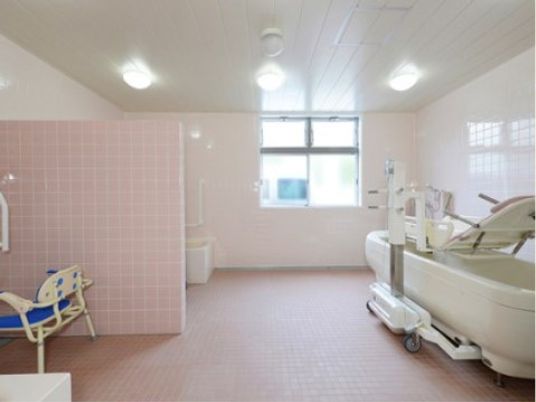 清潔なバリアフリー浴室