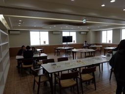 明るい共有スペース