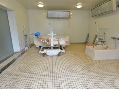 清潔な浴室の一角