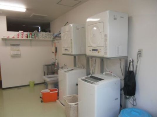 整備された洗濯室