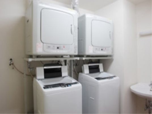 整備された洗濯設備