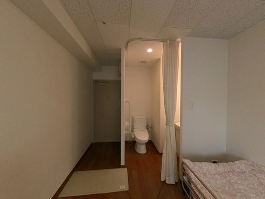 プライバシー配慮の個室