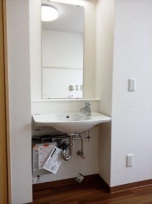 シンプルな洗面台