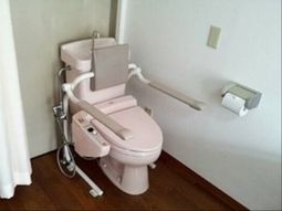 手すり付き便座の装置