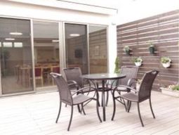 テラスのテーブルセット