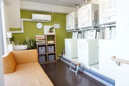 快適な休憩室の一角