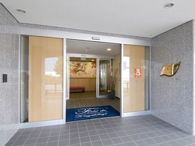 歓迎する入口の様子