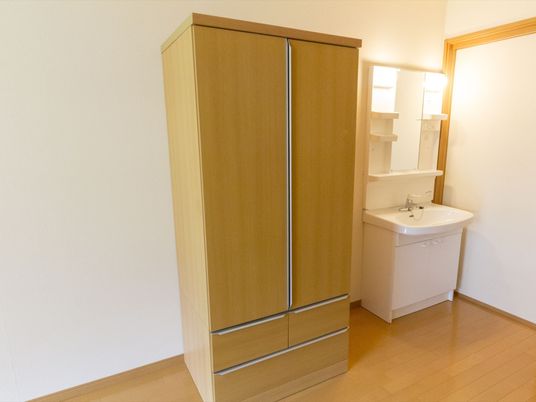 きれいな洗面台のある居室