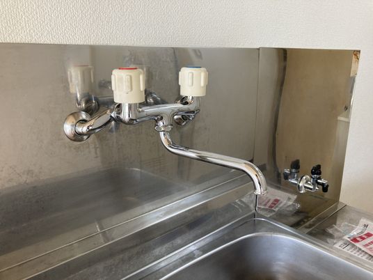 手元のシンク周辺