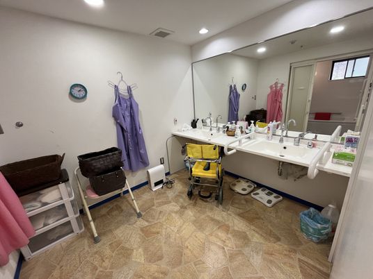 ゆとりの洗面スペース