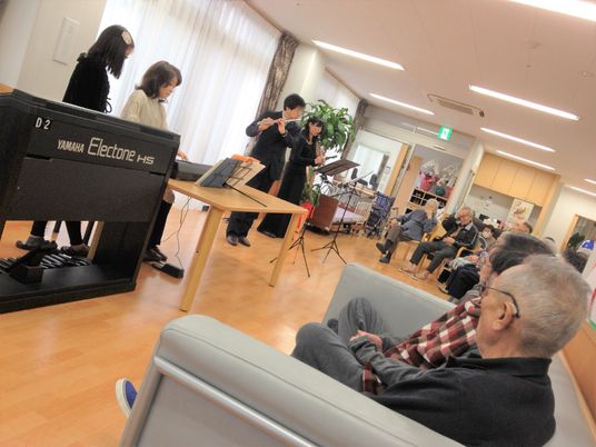 共有スペースでの楽器演奏