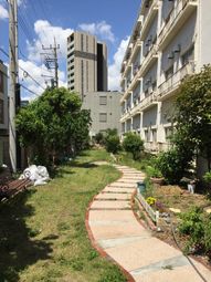 庭の緑と遊歩道