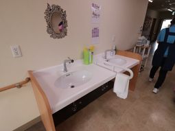 清潔感のある洗面台