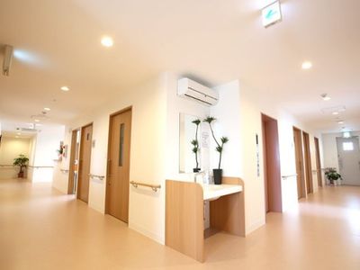 明るく清潔な廊下の風景