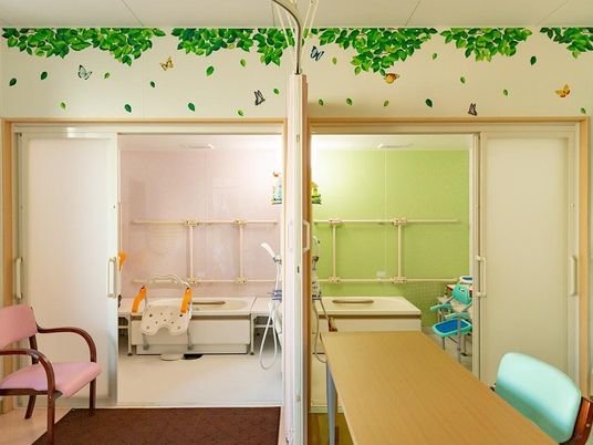 明るい浴室空間