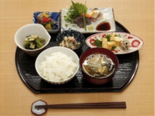 日本式の健康的な食事