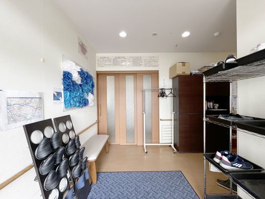 暖かい玄関スペース