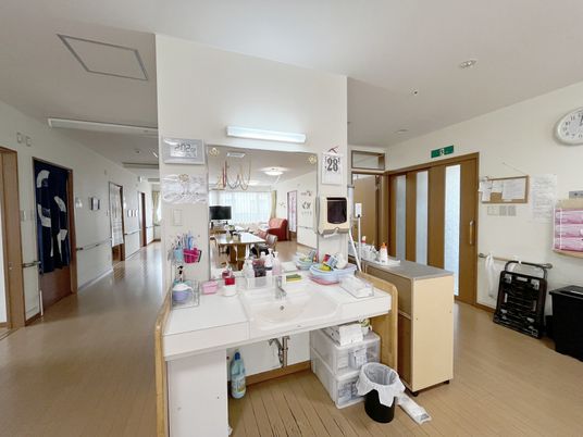 明るい共有スペース