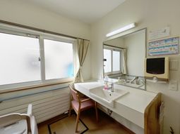広々とした洗面台