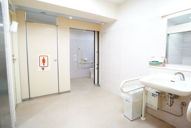 清潔なトイレの一角