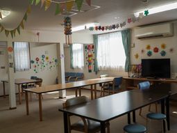 明るい共用スペースの様子