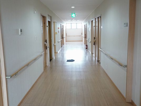 明るい廊下の様子