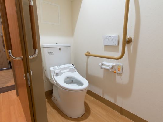 清潔なトイレ設備