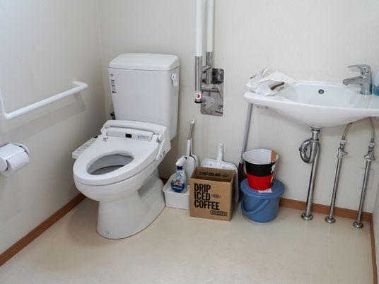 清潔なトイレの設備