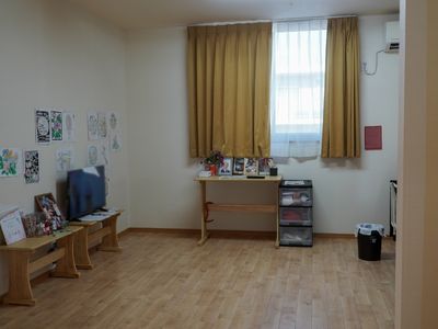 多目的室の明るい一角