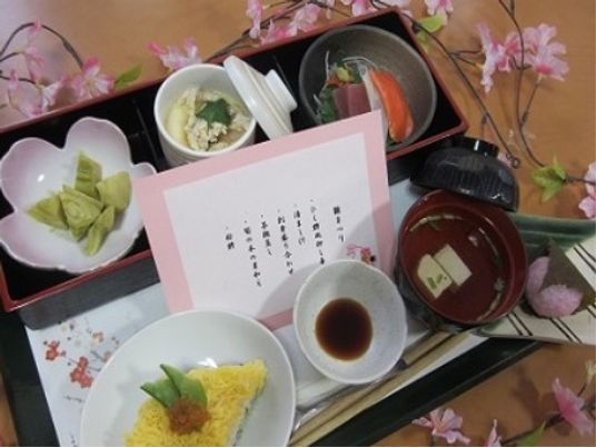 春の和食セットとメニュー