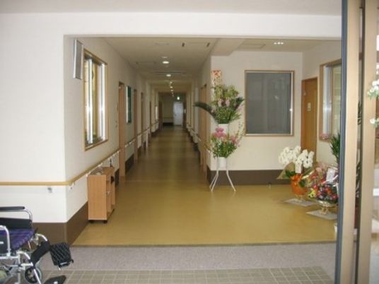 明るい廊下の様子