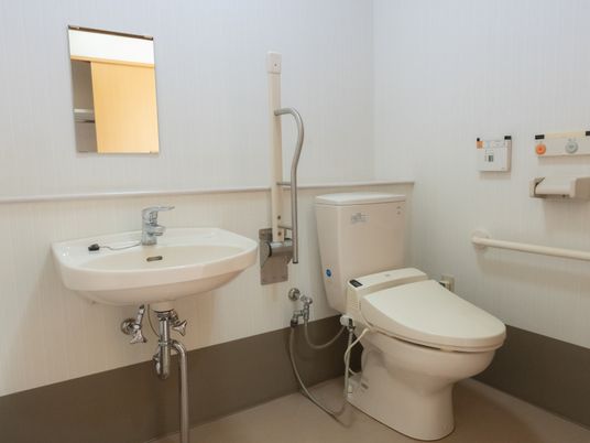 手すり付きトイレの介護