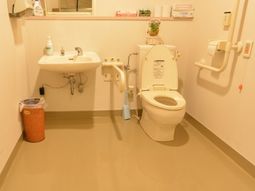 手すり付き清潔なトイレ