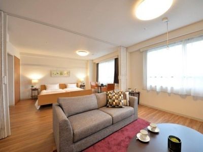 ゆったりした居室の一角