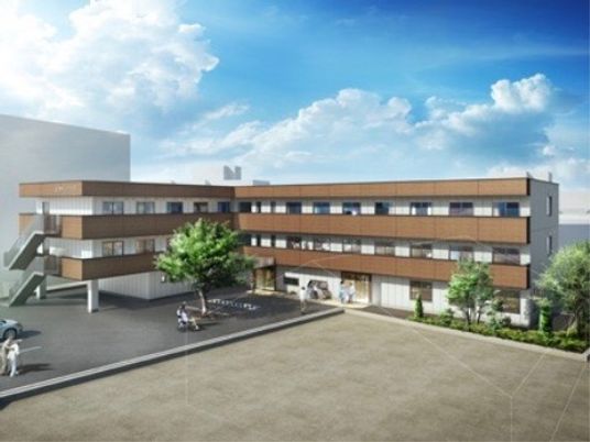 モダンな施設の外観