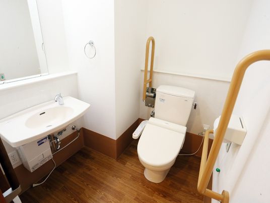 バリアフリー設計のトイレ