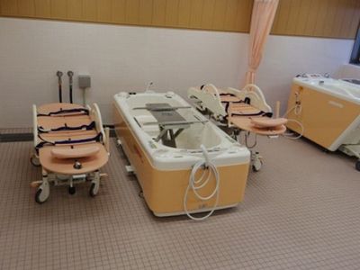 清潔な浴室設備