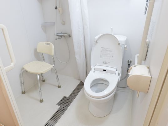 バリアフリー設計のトイレ