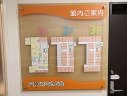 案内板に表示される施設図