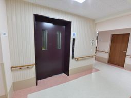 清潔感のある廊下のエレベーター