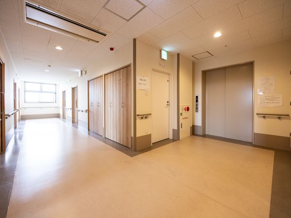 居室のある廊下