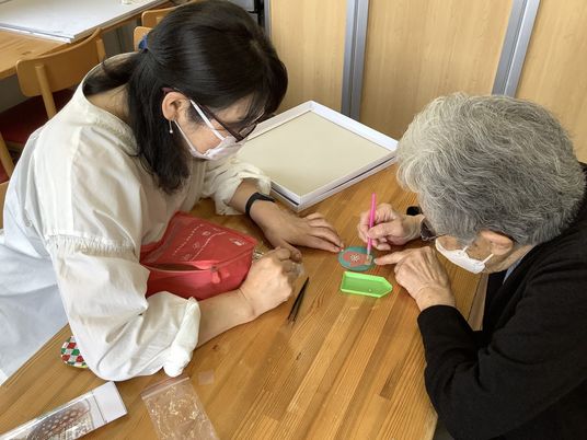 共同作業の様子