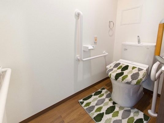 手すり付き清潔なトイレ