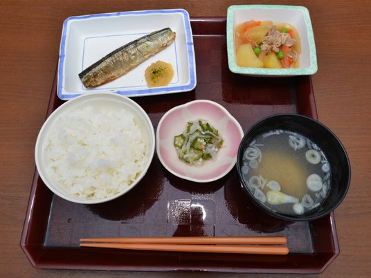 和風の健康的な食事