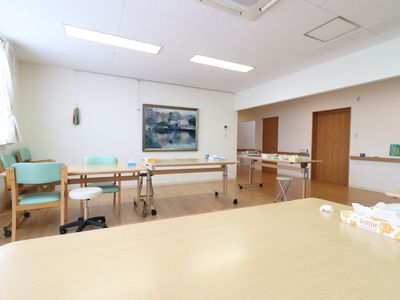 明るい機能訓練室